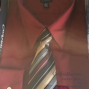 Burgundy Shirt and Tie